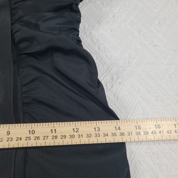 Vintage Cache formal ball gown black Sz 2 Fairygrunge Whimsigoth Morticia Addams - Picture 8 of 13